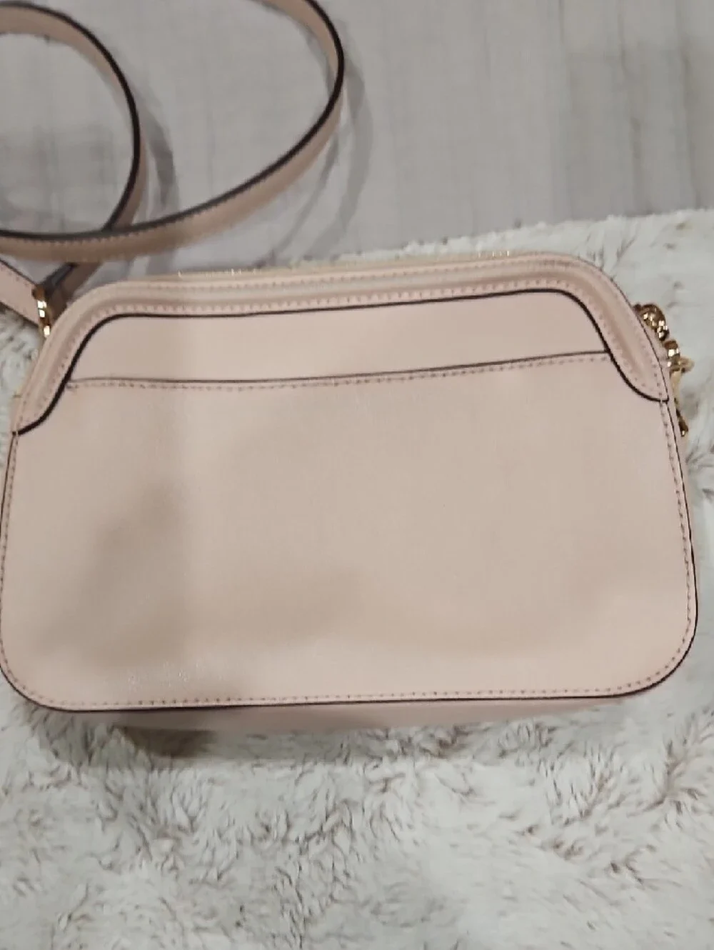Michael Kors Pale Pink Leather Crossbody Bag